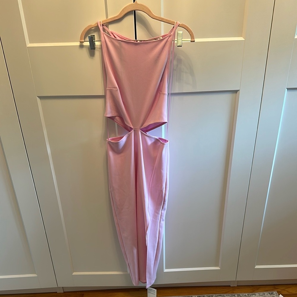 Abercrombie & Fitch Pink Bodycon Midi Dress